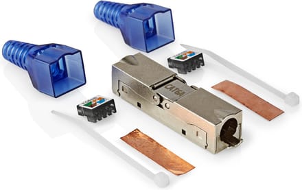 Netwerk Koppelstuk - Cat 6a - LSA+ aansluiting - Gereedschapsloos - Afgeschermd - Allteq