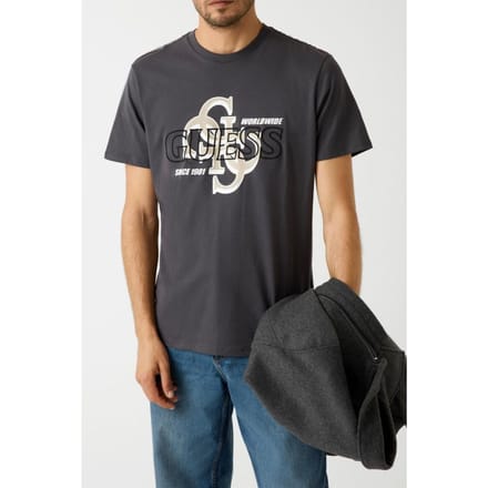 GUESS Ss Bsc  Drop Sh New Asphalt Taglia: XXL | Magliette basic Outlet | Uomo