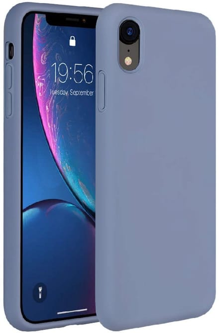 ShieldCase Silicone case iPhone Xr - lavendel grijs