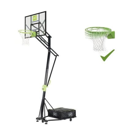 EXIT Galaxy Basketbalbord - met Dunkring & Net - Verplaatsbaar op Wielen - Basketbalpaal - Voor Kinderen - Buiten