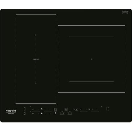 Table de cuisson induction - HOTPOINT - 3 zones - HB2760BNE - L 59 x P 51 cm - 7200W total - Noir