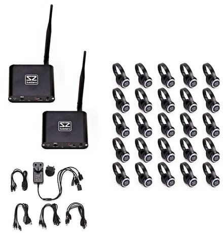 SubZero UHF Silent Disco System, 25 Pack