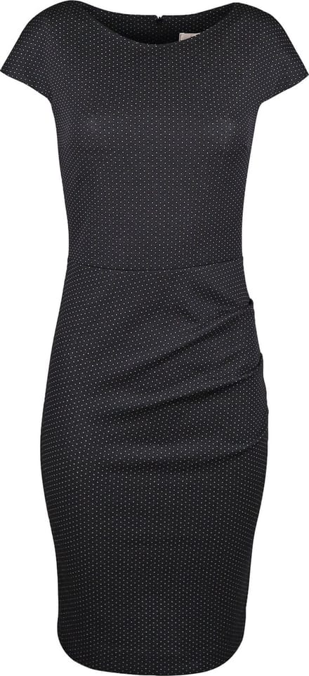 Verysimple • zwarte jurk met witte v-tjes • maat XS (IT40)