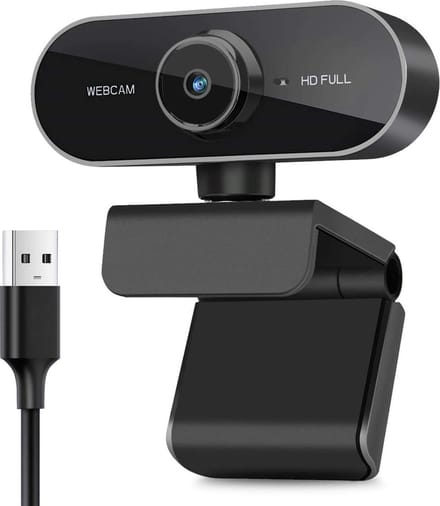 YONO Webcam voor PC met Microfoon - 1080P Full HD - Streaming Camera - Laptop - Office - Gaming - Zwart