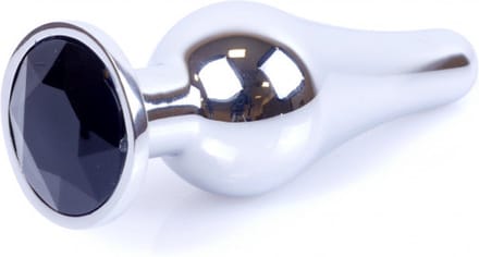 Bossoftoys - 64-00074 - big Butt Plug - Silver - Anal - Black