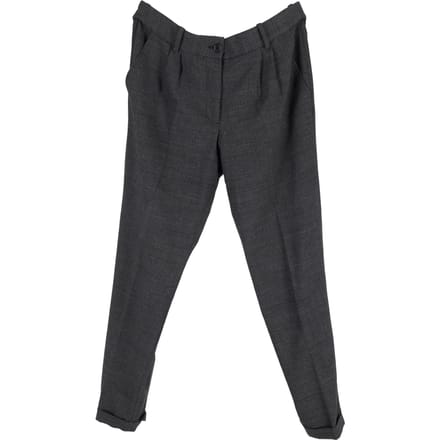 Geruite broek van Dolce & Gabbana in grijze wol