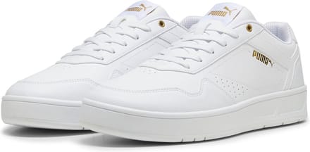 PUMA Court Classic Unisex Sneakers - PUMA White-PUMA Gold