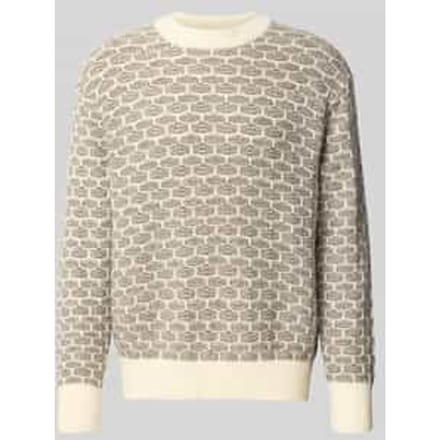Relaxed fit gebreide pullover van wolmix, model 'KEITH'