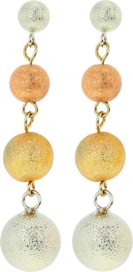 Behave - Oorhangers dames - Driekleur bol - Elegant avondstijl
