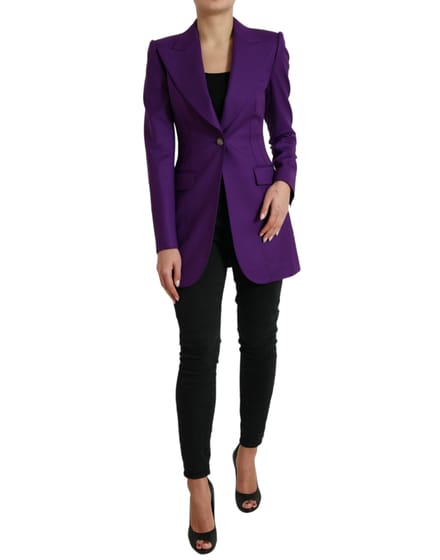 Paarse Blazer Met Tailored Fit