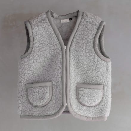 Wollen kinderbodywarmer Nilo Grijs - 4 maten