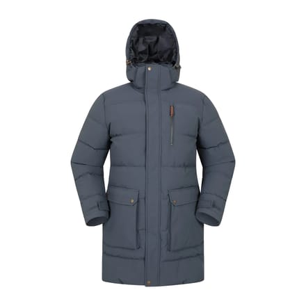 Mountain Warehouse Heren Digby Lange Gevoerde Parka (Marineblauw)
