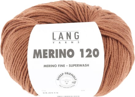 Lang Yarns Merino 120 - 515 nougat - Merinowol Garen