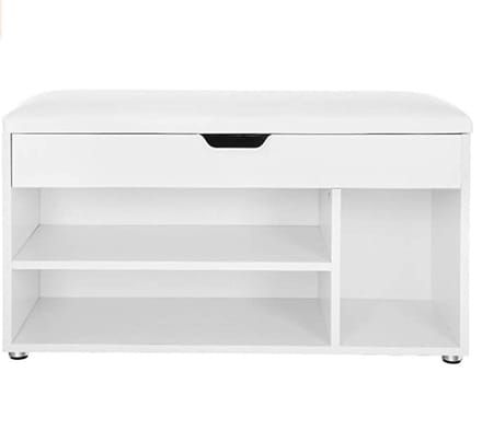 Hoppa! Schoenenbank - Wit - Hout - 80 x 30 x 44 cm