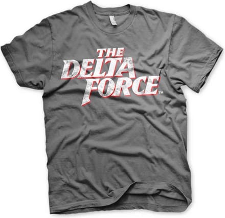 The Delta Force Heren Tshirt -S- Washed Logo Grijs