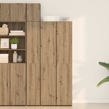 vidaXL - Highboard - Artisan - Eiken - 70 - x - 42,5 - x - 185 - cm