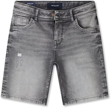 Ballin Amsterdam - Jongens Regular fit Denim Shorts - Denim Dark Grey - Maat 14