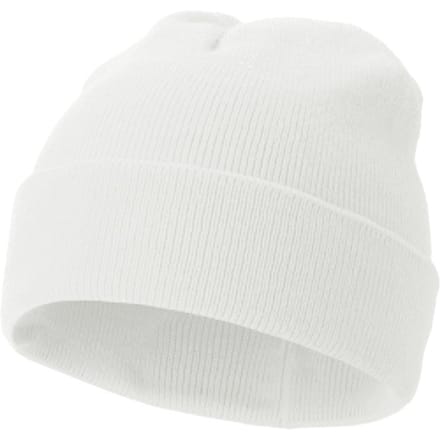 Muts - Beanie - Wit - Gehaakt - Wintermuts - Warm - 'Original Cuffed Beanie' - Jonyx