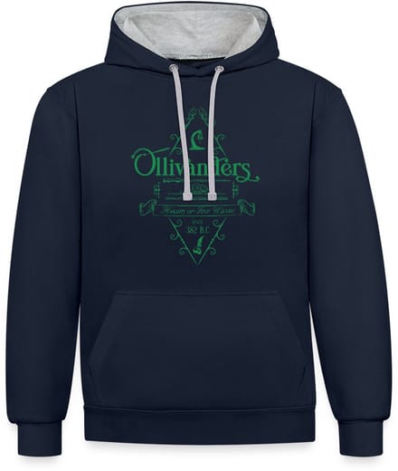 Harry Potter Olivanders Winkel Groen Logo Contrast Hoodie