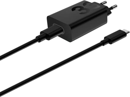 Motorola TurboPower 33W Power Adapter - Black (Incl. USB-A -> USB-C cable)
