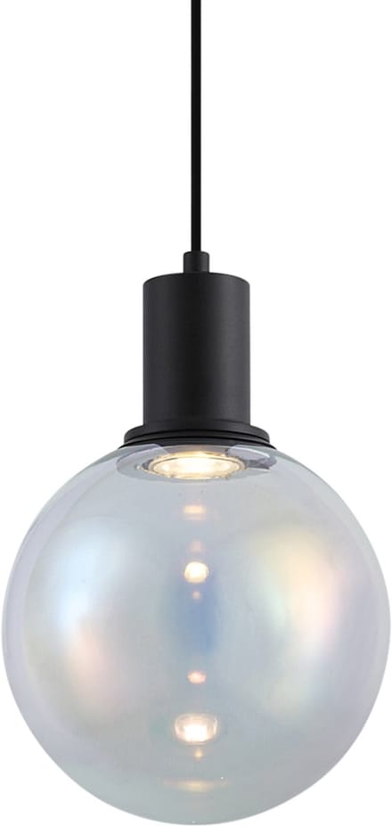 QAZQA mallon - Design Hanglamp - 1 lichts - Ø 20 cm - Zwart - Woonkamer