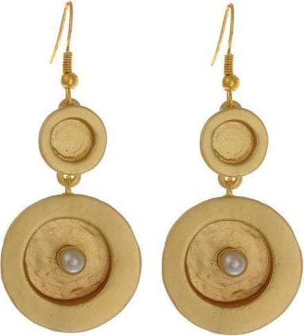 Behave - Oorhangers met pareltje - retro chic vrouwelijk accessoire
