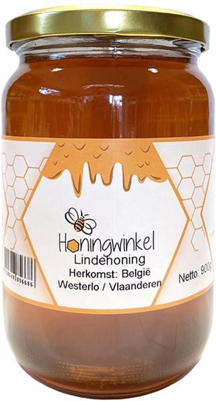 Lindehoning 900g België Honingwinkel (vloeibaar)