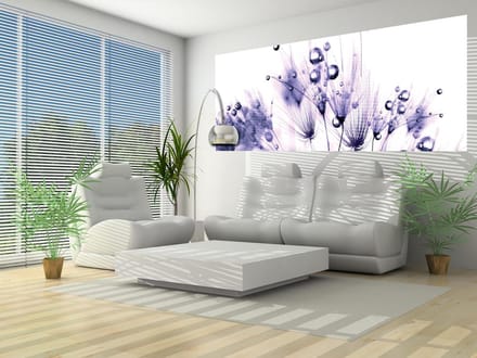 Floral Pattern Photo Wallcovering