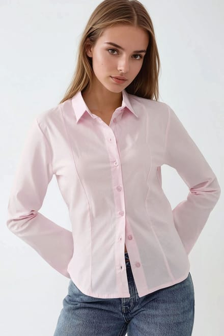 Strakke Lange Mouwen Shirt