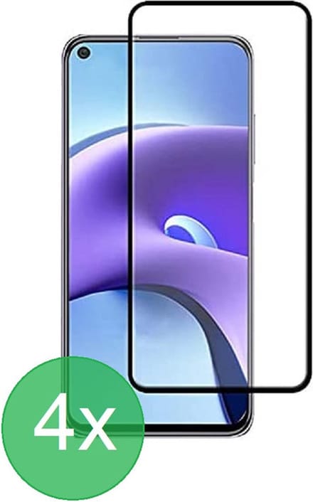 Screenprotector Geschikt voor: Xiaomi Redmi Note 9T / Xiaomi Redmi note 9 5G Full 4x - screen protector - volledige glas - bescherming - beschermglas - ZT Accessoires