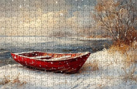 Houten Puzzel - Landschap Puzzel - Ontspanning Thuis - Siberisch Hout - 120x80 cm - Landschap 4