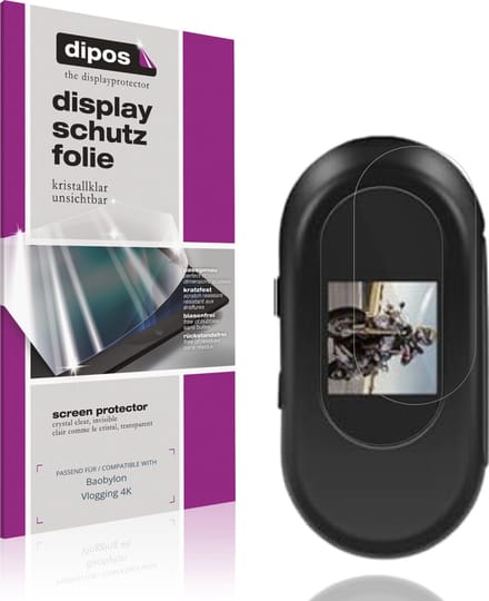 dipos – 4x Beschermfolie geschikt voor Baobylon Vlogging 4K | Krasbestendige & heldere Screenprotector Ultra-Thin