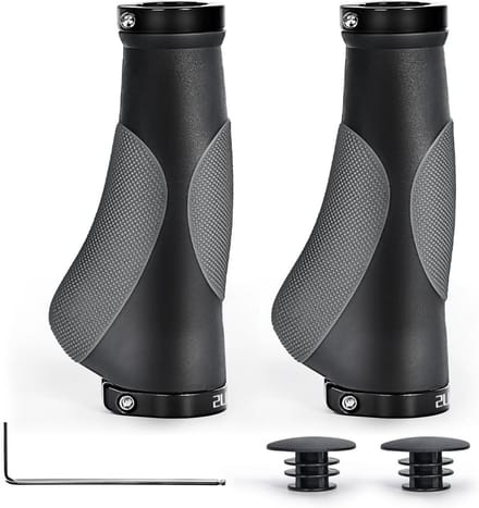 Fiets Handvatten - Ergonomische Grepen - Comfortabel Fietsen - Dubbel Lock-on Design - 22 mm Diameter - Zwart