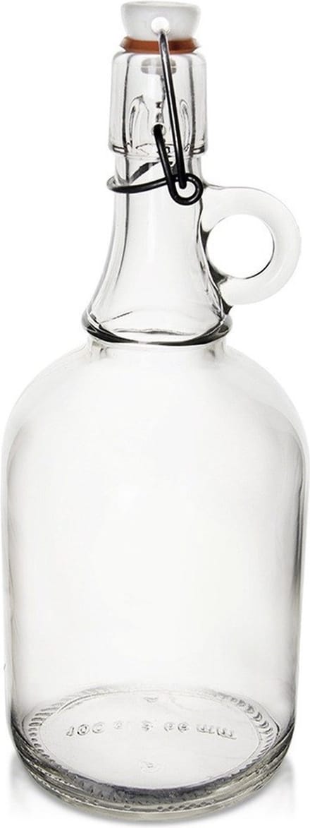 Fles met Beugelsluiting Glas 1 l - Beugelfles - Inmaakfles - Oliefles