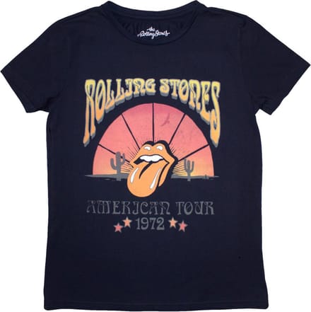 The Rolling Stones - Desert '72 Dames T-shirt - M - Donkerblauw