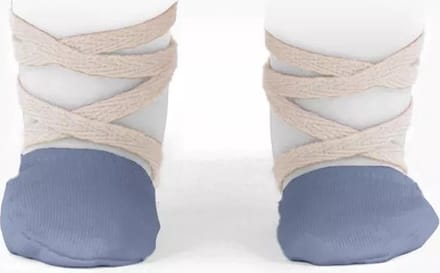 Minikane Balletslofjes Blauw 34 cm