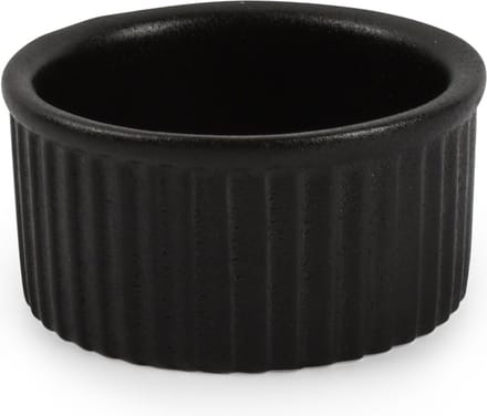 Bonbistro Ovenschaal 7xH3cm zwart Ardo - set/6