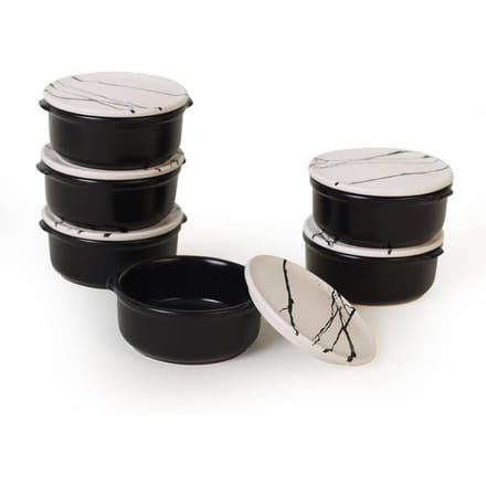 Set van 6 bewaarbakjes Redding keramiek | Heritage
