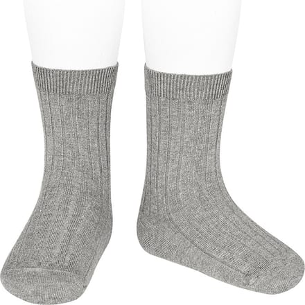 Cóndor Sokken Basic Rib | Grijs | 23-26 (maat 4)