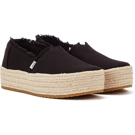 Toms Valencia Espadrilles - Dames - Zwart - Maat 42