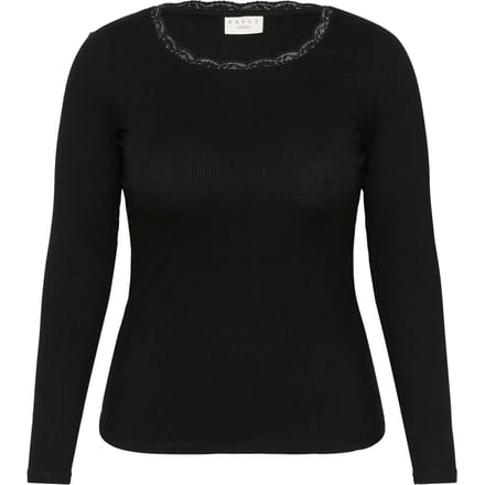 Dames-T-shirt met lange mouwen KAFFE Curve Omia