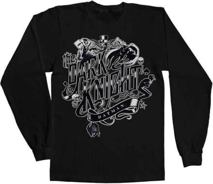 DC Comics Batman Longsleeve shirt -M- Inked Dark Knight Zwart