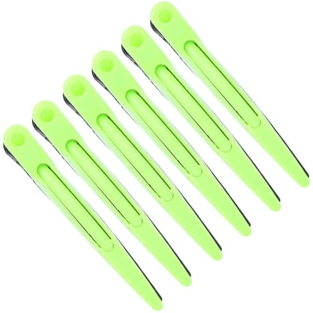 6 stuks haarstylingclip haar permanenten verven sectioneren eendenbekclip voor kapper kapsalon groen groen