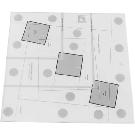 Log Cabin Quilt Liniaal Transparante Acryl Quiltliniaal Log Cabin Trim Tool 6 Inch white