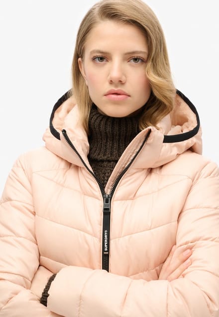 Superdry - Gewatteerde Fuji-jas met capuchon - Dames - Gewatteerde jassen