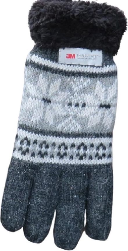 Handschoenen heren 3M Thinsulate met manchet - 85% wol