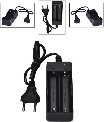 LOUZIR Dual 18650 Batterijbox - Batterij Oplader Box - Lader 220 Volt
