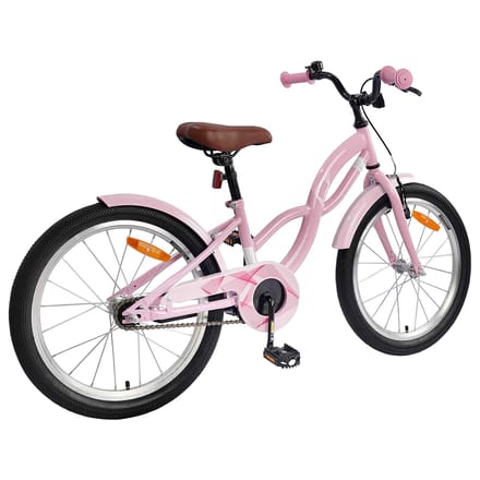 vidaXL - Kinderfiets - 18 - Inch - voor - 5-7 - jaar - oud - Licht - Roze