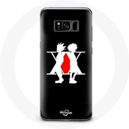 Coque pour Samsung Galaxy S8 Hunter x Hunter Manga Logo Fond Noir