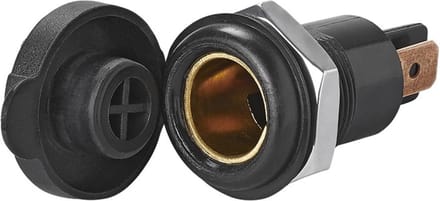 ProPlus Inbouwdoos - DIN - 12/24 Volt - 16 Ampère - Ø 18 mm - Zwart